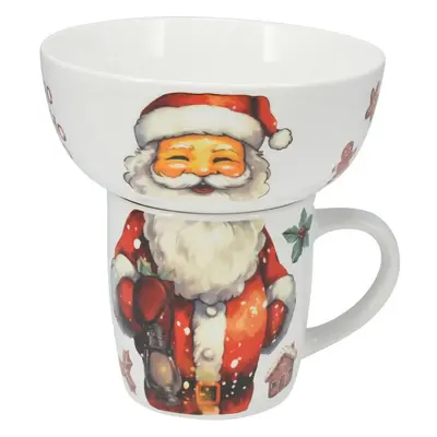 Snídaňová sada Santa, 2 ks, porcelán