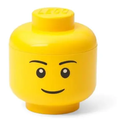 Žlutý úložný box LEGO® Boy, ø 10,6 cm