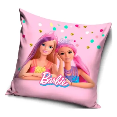 Dívčí polštář Barbie - motiv Dvě princezny - 38 x 38 cm