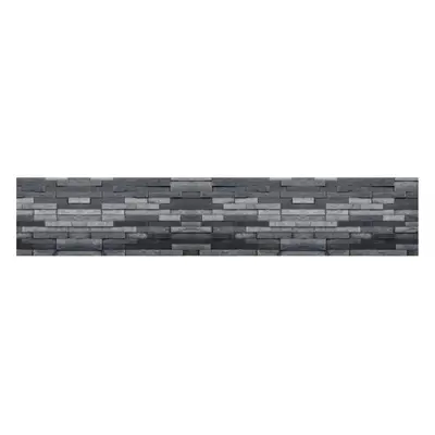 Kuchyňský panel ABS plast Brick grey black 3000x600mm 1,5mm