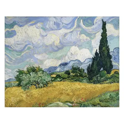 Obrazová reprodukce Wheatfield with Cypresses, 1889, Vincent van Gogh