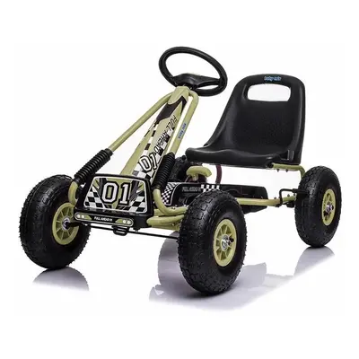 Baby Mix Dětská šlapací motokára Go-kart Razor, zelená