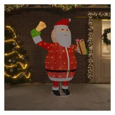 Dekorativní vánoční Santa Claus s LED luxusní tkanina 180 cm