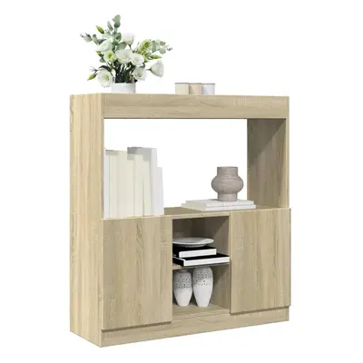 Skříň highboard dub sonoma 92 x 33 x 100 cm kompozitní dřevo