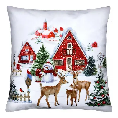 Vánoční polštář XMAS MOOD 40x40 cm Mybesthome Varianta: Povlak na polštář, 40x40 cm