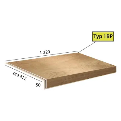 Vinylové schody Ecoline Step 1BP - 9509 Dub classic