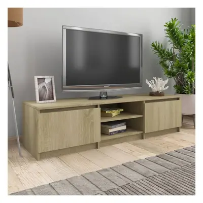 vidaXL TV stolek dub sonoma 140 x 40 x 35,5 cm kompozitní dřevo