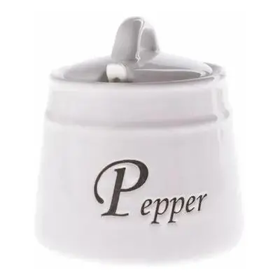 Keramická dóza na pepř Pepper se lžičkou, 430 ml