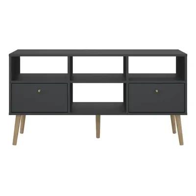 Antracitový TV stolek 117x61 cm Bodo – Tvilum