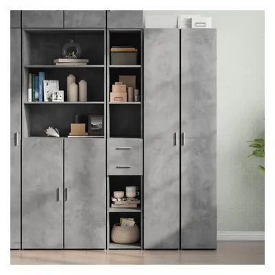 Skříň highboard betonově šedá 30x42,5x185 cm kompozitní dřevo