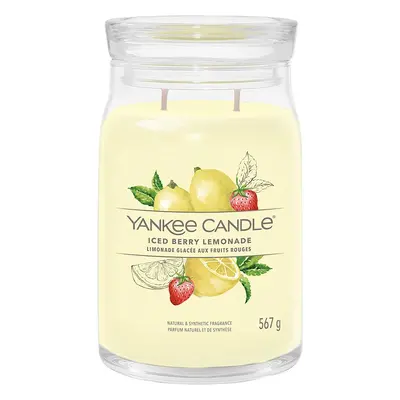 Yankee Candle vonná svíčka Signature ve skle velká Iced Berry Lemonade 567g