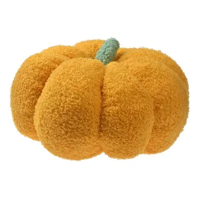 Oranžový dekorační polštář ve tvaru dýně Pumpkin - Ø 28*18 cm