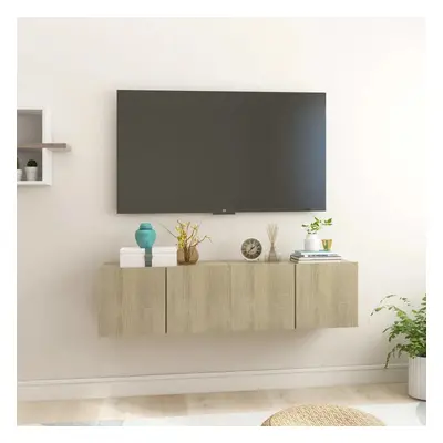 vidaXL Závěsné TV skříňky 2 ks dub sonoma 60x30x30 cm