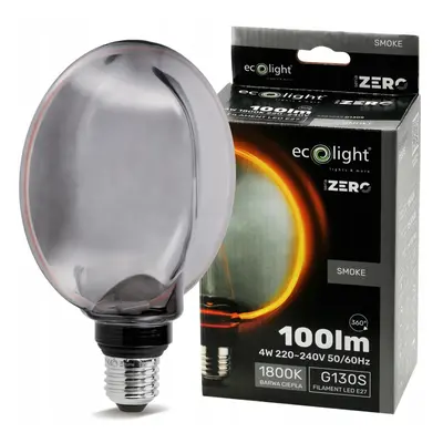 ECO LIGHT Dekorativní LED žárovka E27 4W 100lm G130 - řada ZERO