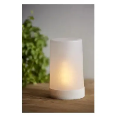 Bílá LED světelná dekorace Star Trading Flame Candle, výška 14,5 cm