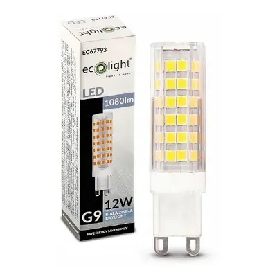 ECOLIGHT LED žárovka G9 - 12W - 1080lm - 6500k - studená Eco Light