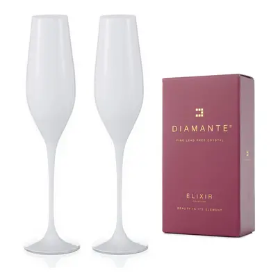 Diamante bílé sklenice na šampaňské Spirit 210 ml 2KS