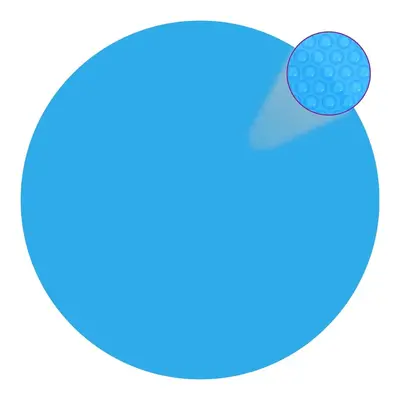vidaXL Kulatá modrá bazénová plachta z polyetylenu 549 cm