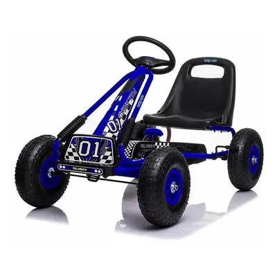 Baby mix Dětská šlapací motokára Go-kart Razor, modrá