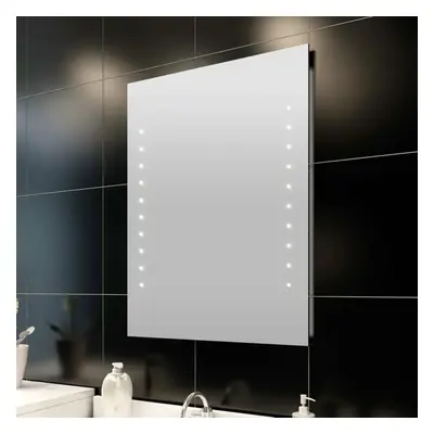 vidaXL Koupelnové zrcadlo s LED diodami, nástěnné, 60 x 80 cm (D x V)