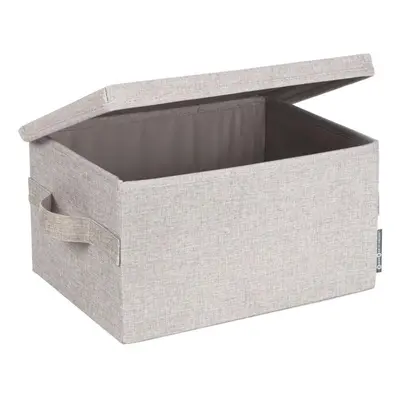 Béžový látkový úložný box s víkem 35x19x26 cm Soft Storage – Bigso Box of Sweden