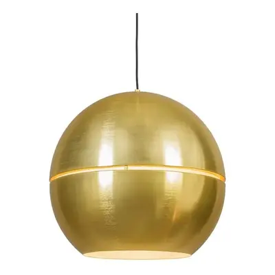 Art deco závěsná lampa zlatá 50 cm - plátek