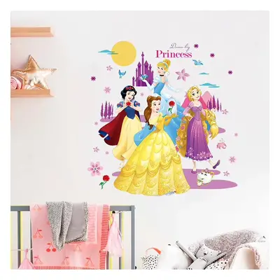 Samolepka na zeď "Disney princezny 3" 45x60cm