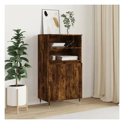 Skříň highboard kouřový dub 60 x 36 x 110 cm kompozitní dřevo