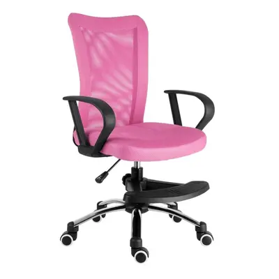 Dětská židle Neoseat WOW s podnoží — látka, růžová