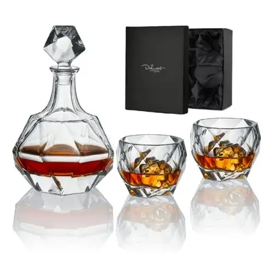 Bohemia Jihlava whisky set v saténovém balení Havana 1+2