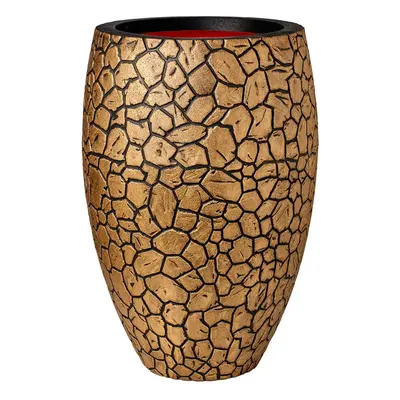 Capi Nature Clay NL Vase Elegant Deluxe Black Gold Ø 56 cm / V 85 cm