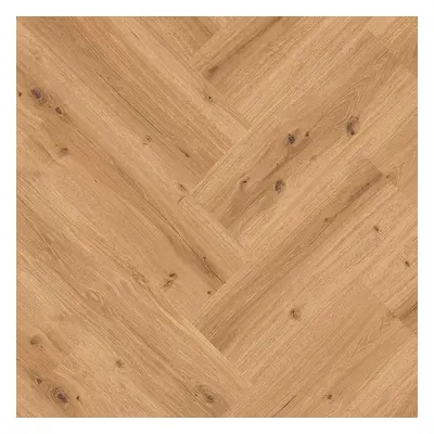 Vinylová podlaha BRASED Ecoline Herringbone HB lepený 9590 Dub královský hnědý 4,917 m²