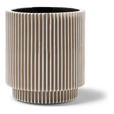 Capi Nature Groove Vase Cylinder Ivory Ø 23 cm / V 25 cm