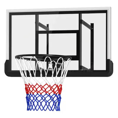 SPORTNOW Basketballkorb mit Rückwand für Outdoor & Indoor, Basketballbrett mit Ø45 cm Stahlkorb 