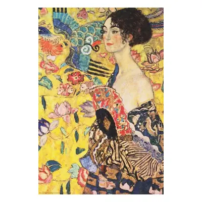 Plakát, Obraz - The Lady with the Fan, Gustav Klimt