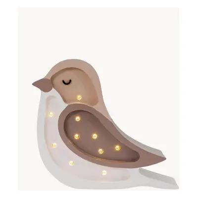 Ručně vyrobená LED lampa do dětského pokoje's funkcí časovače a dálkovým ovládáním Bird Mini, st