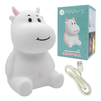 ECOLIGHT Dětská LED noční lampa PINK COW