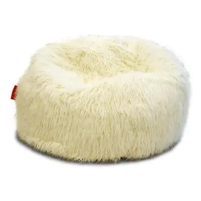 BeanBag Sedací vak Shaggy White