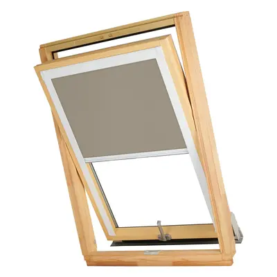 Dekodum Termoizolační roleta na střešní okno typu VELUX MK06/M06/306 Barva látky: Tan Silver, Ba