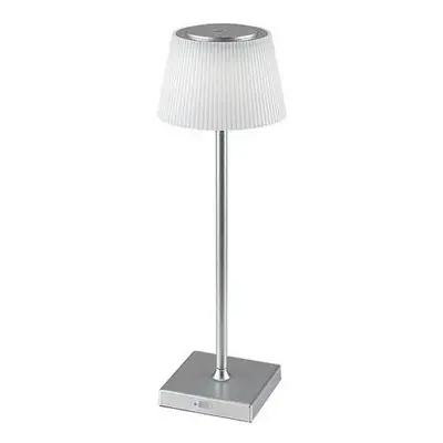 Rabalux 76013 stolní LED lampa Taena, 4 W, stříbrná