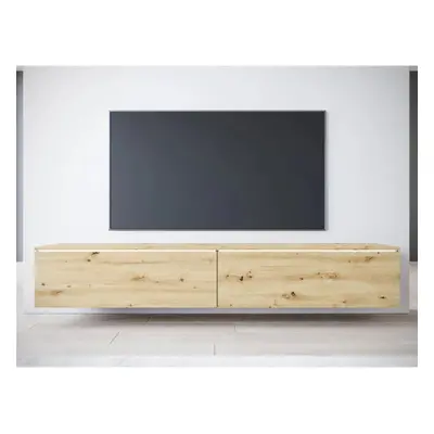 TV stolek Dlone 180, Barva: dub artisan, Osvětlení: osvětlení LED - bílé