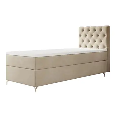 Expedo Čalouněná postel boxspring FESTER, 90x200, Monolith 02, levá