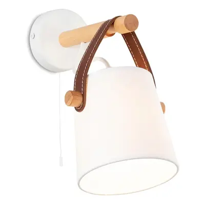 Light for home - Nástěnné svítidlo s integrovaným šňůrovým vypínačem. 40922 "RIONI", 1x40W, E27