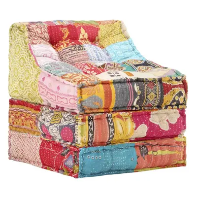 Modulární pouf patchwork textil