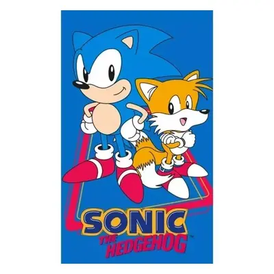 Dětský froté ručník Ježek Sonic a Tails 30x50 cm