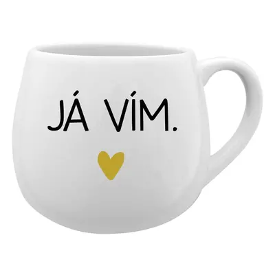 JÁ VÍM. - bílý keramický hrníček 300 ml