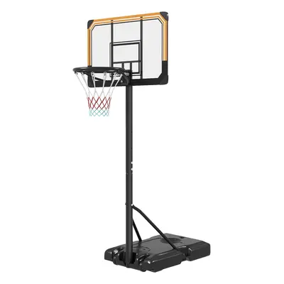 SPORTNOW Basketballkorb Outdoor mit Ständer, 182-213 cm höhenverstellbar Basketballständer mit R