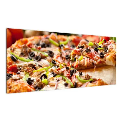 Pizza, obraz (100x40cm)