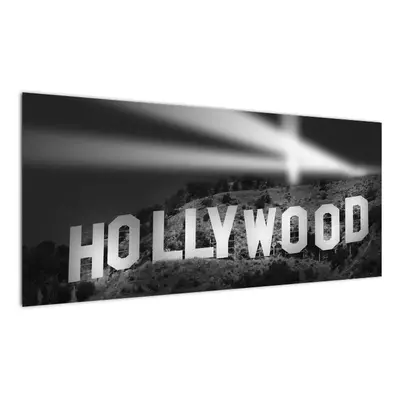 Nápis Hollywood - obraz (100x40cm)