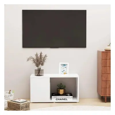 TV skříňka bílá 60 x 24 x 32 cm dřevotříska